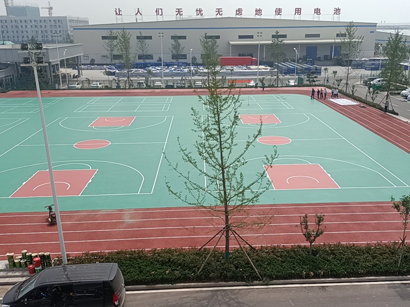 深圳比亚迪坪山一期硅PU球场和跑道工程